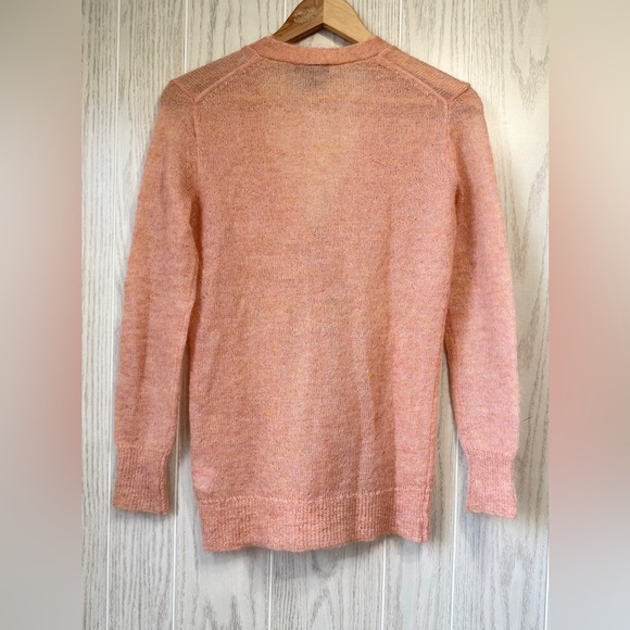 J Crew Women's Pink Kid Mohair Blend Button Up Knit Cardigan Sweater XXS LNC - Picture 3 of 3